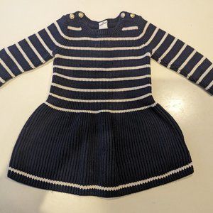 GAP Sweater dress (12-18mo), navy